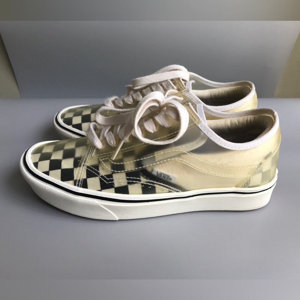 Vans ComfyCush Slip-Skool 'Checkerboard - White' Size: US Men 5.0 Women 6.5